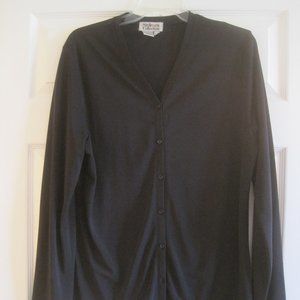 STYLE AND CO BLACK BUTTON DOWN TOP M $39.50